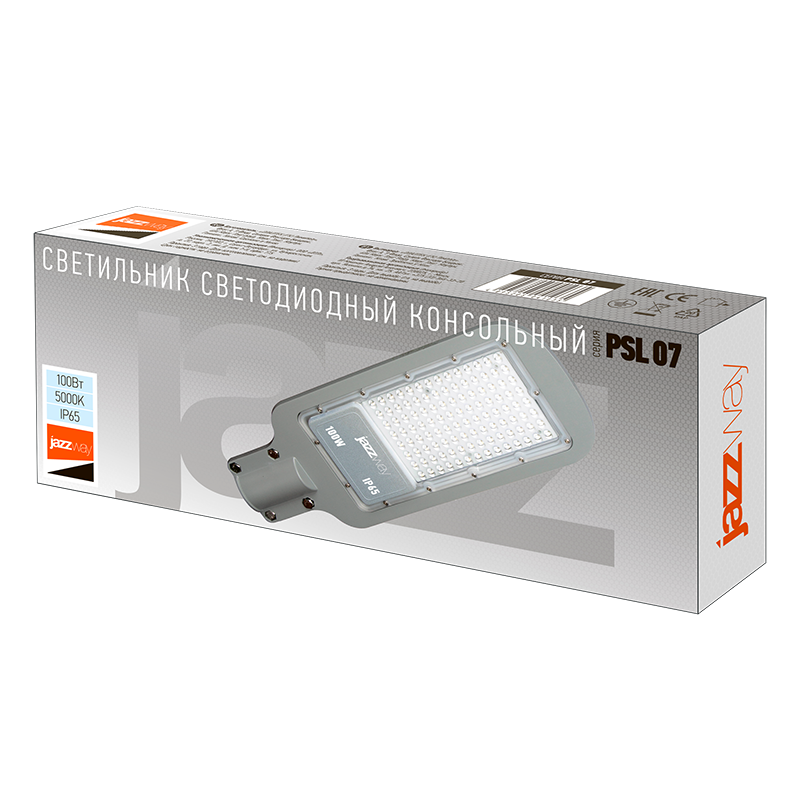 Светильник светодиодный уличный консольный PSL 07 100w 5000K IP65 (3г.гар) | .5041097 | Jazzway — миниатюра 6