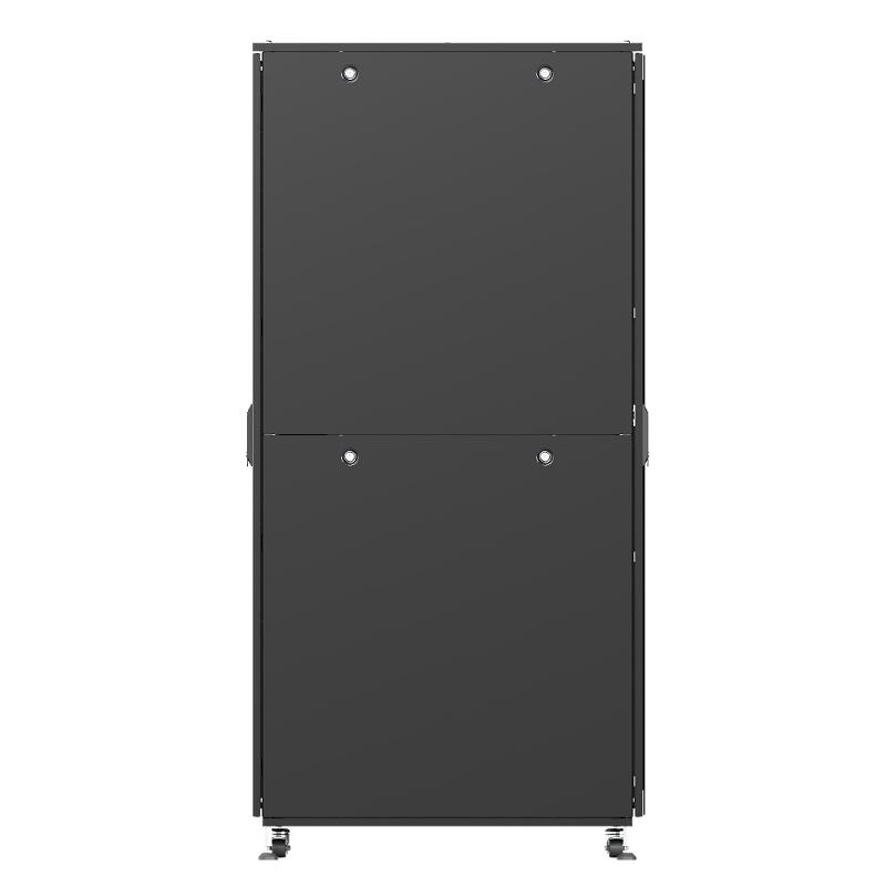 Шкаф напольн. разобр. 19'' IT-CQE-N 42U 600x1000мм, крыша с вырубк., дверь перф. и двойн. перф., двойн. бок. панели, RAL9005 | R5ITN42610FP1P2SB | DKC — миниатюра 3
