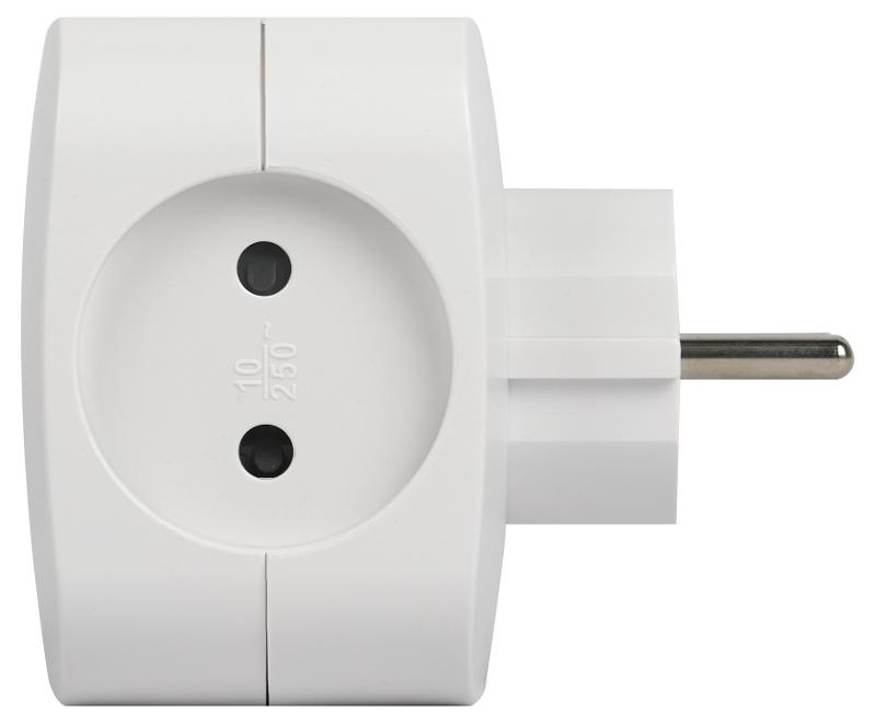 Разветвитель электрический ЭРА SP-4-USB-W на 4 розетки + 2xUSB 2400mA, без заземл 10А (белый)  | Б0049532 | ЭРА — миниатюра 4
