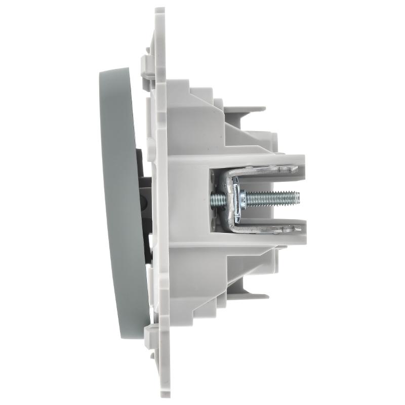 FLITE Выключатель 1-клавишный 10А ВС11-1-0-ФлС серый | FI-V10-0-10-1-K03 | IEK — миниатюра 5