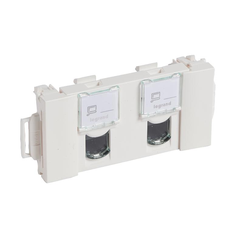 Mosaic RJ45 UTP Cat. 6 2 модуля CD | 076544 | Legrand — Legrand