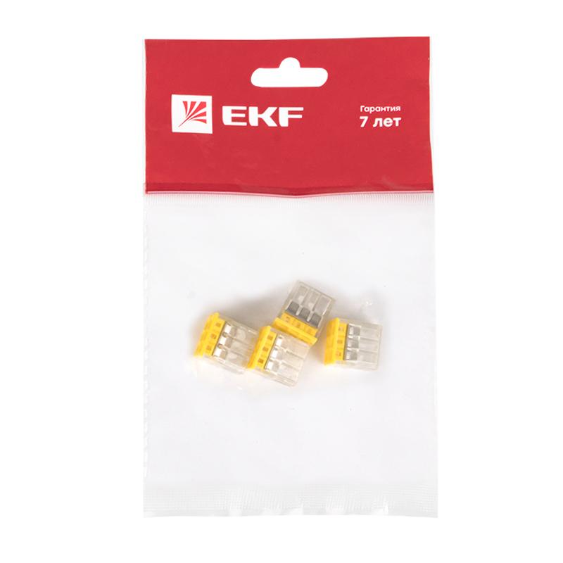 Клемма СМК 2273-246 (с пастой) 6 отверстий 0,5-2.5мм2 (4шт.) EKF PROxima | plc-smk-2273-246r | EKF — миниатюра 7