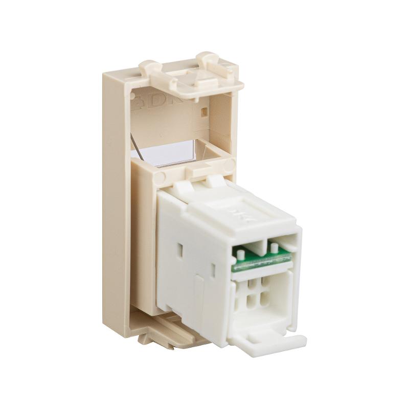 Компьютерная розетка "Ванильная дымка" Avanti RJ-45 модульная, кат. 5е , 1 мод | 4405461 | DKC — миниатюра 7