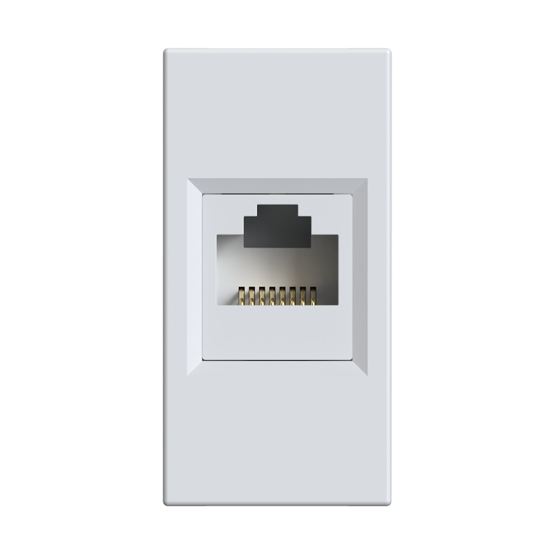 Altira Белый Розетка W45 1XRJ45 Cat.5E формата 45Х22,5 RAL 9003 | RIN-145K5E-B | SE — Systeme Electric