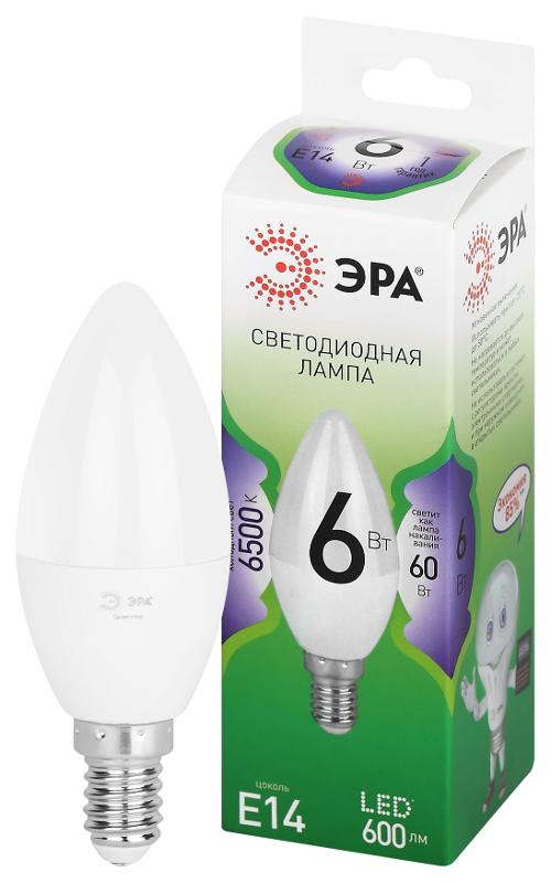Лампа светодиодная  GREEN LINE LED B35-6W-865-E14 GL E14 6 Вт свеча холодный свет | Б0067124 | ЭРА — ЭРА (Энергия света)