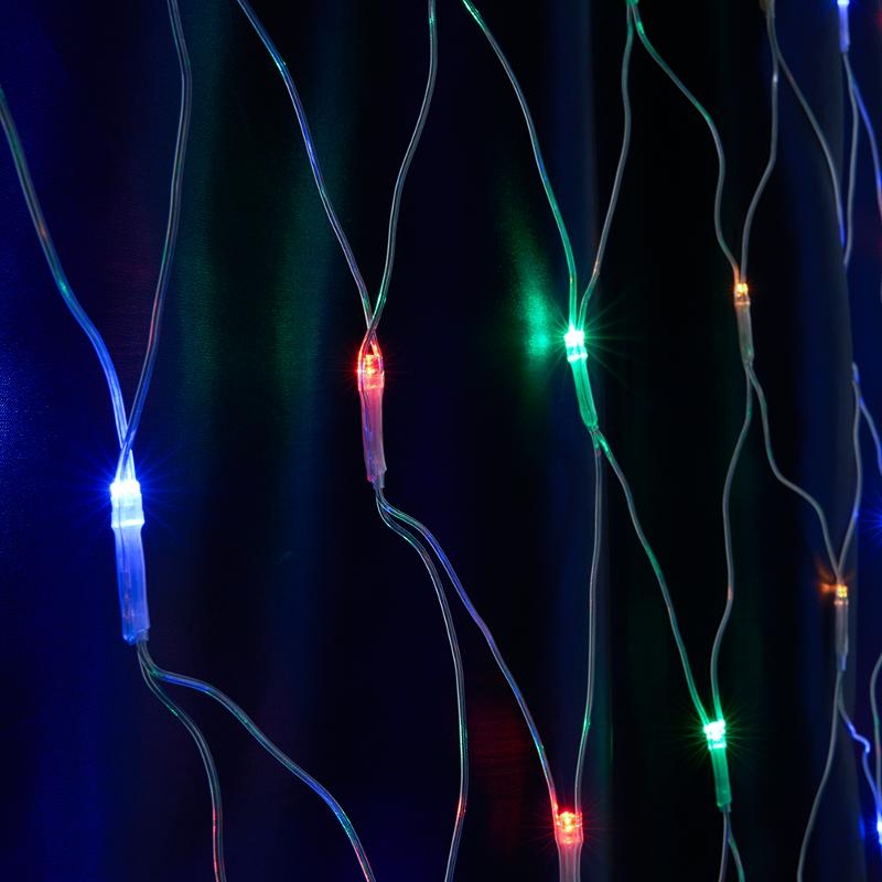 Гирлянда - сеть 230V 360 LED 3х2,7м, мультиколор, 18W,   IP 20, сетевой шнур 3м в комплекте , CL31 | 48175 | FERON — миниатюра 2