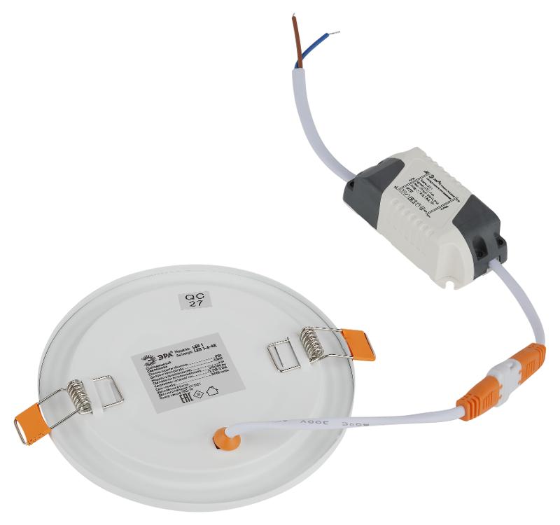 Светильник светодиодный встраиваемый downlight LED 1 6Вт 6500К белый круг | Б0019831 | ЭРА — миниатюра 3