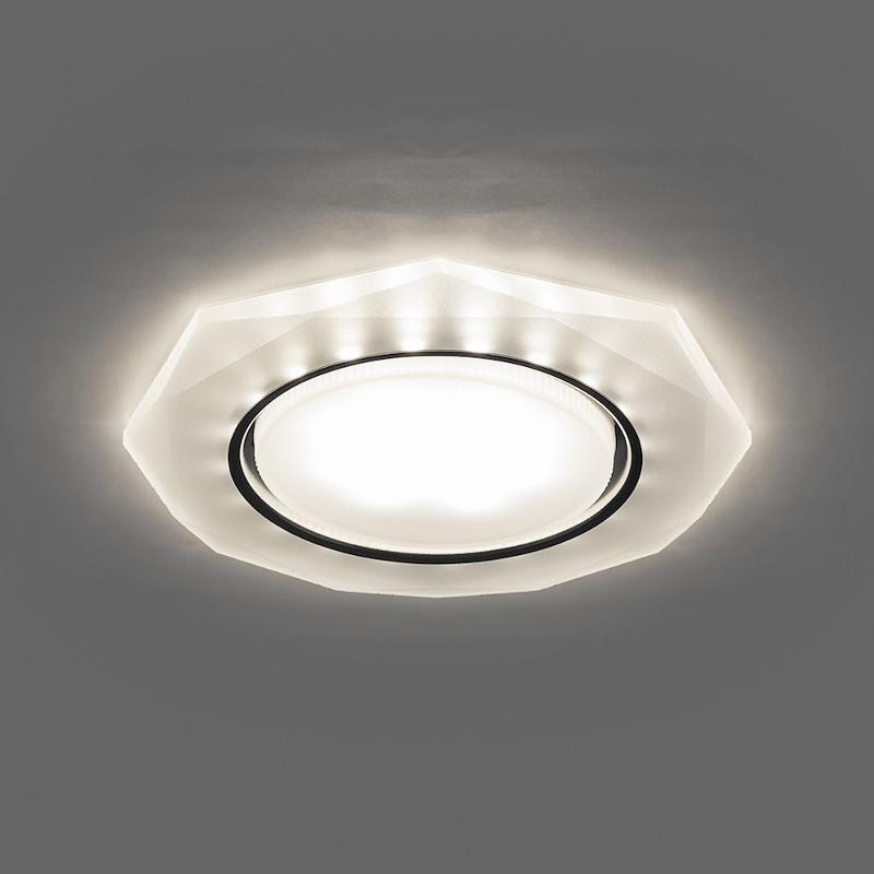 Светильник потолочный встраиваемый под лампу GX53 CD5021 20LED*2835 SMD 4000K, 15W GX53, без лампы, белый матовый многоугольник | 32660 | FERON — Feron