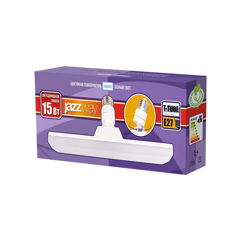Лампа светодиодная New PLED T-tube 15w 4000K E27 160-265V | .5019867 | Jazzway — миниатюра 4
