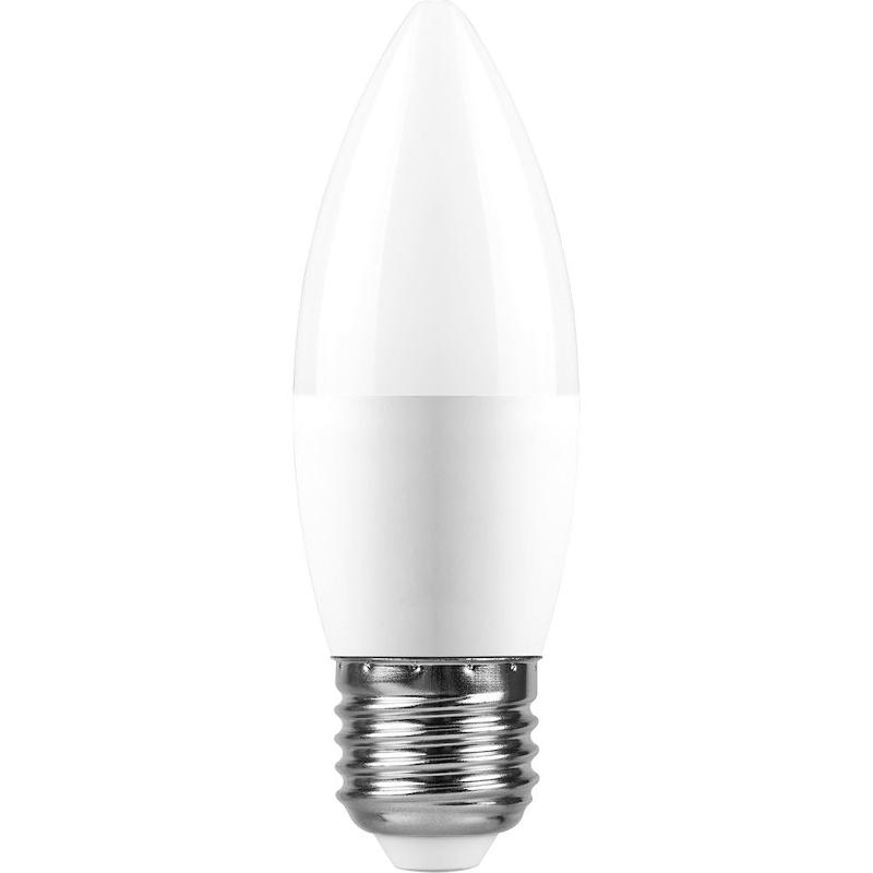 Лампа светодиодная, (13W) 230V E27 4000K С37, LB-970 | 38111 | FERON — миниатюра 2