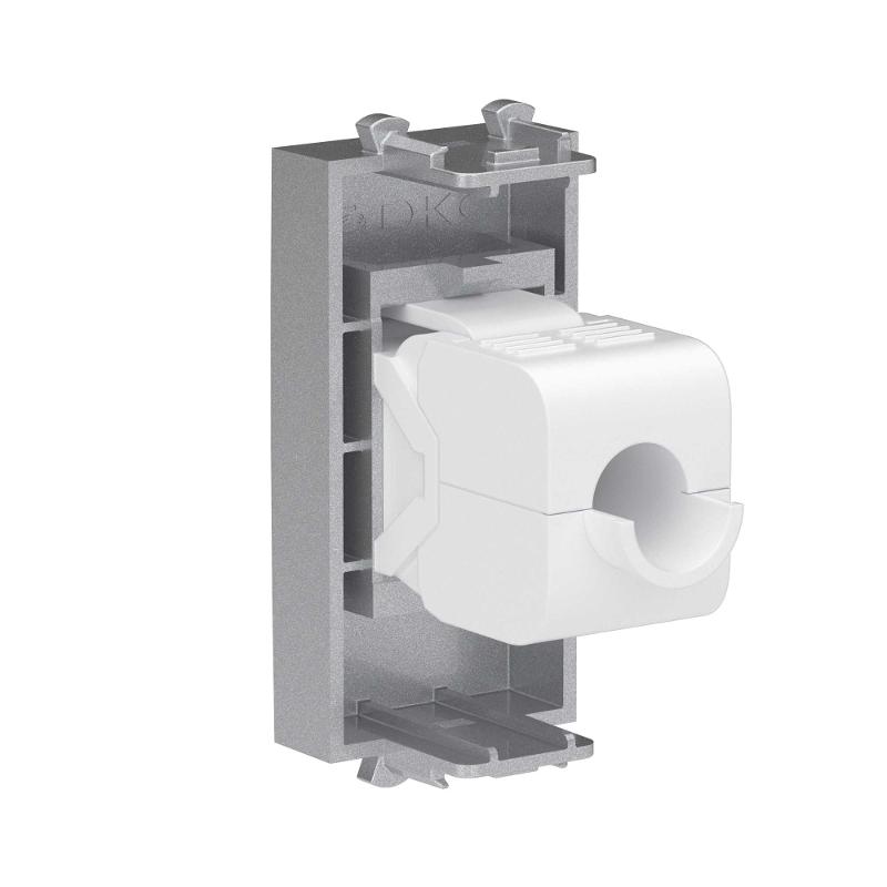 Компьютерная розетка RJ-45 без шторки модульная, кат.5е, "Avanti", "Закаленная сталь", 1 модуль | 4404661 | DKC — миниатюра 3