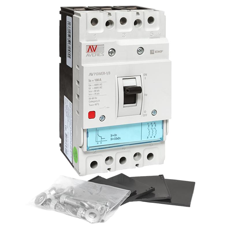 Выключатель автоматический AV POWER-1/3 100А 80kA TR AVERES | mccb-13-100H-TR-av | EKF — миниатюра 8