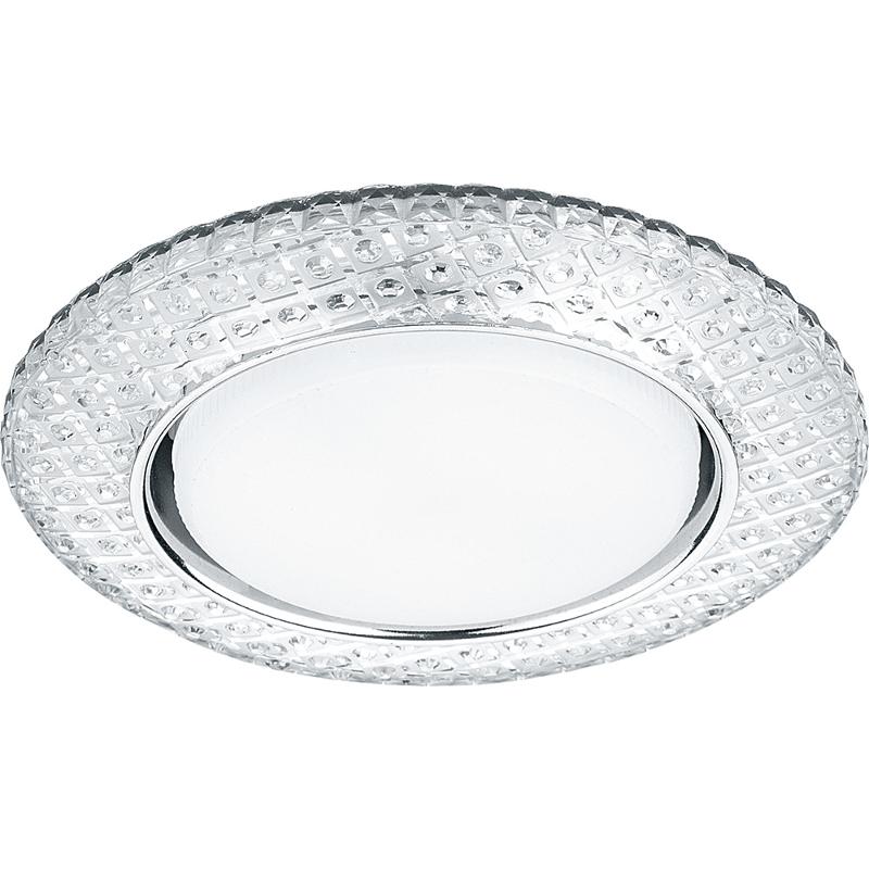 Светильник встраиваемый с белой LED подсветкой CD4042 потолочный GX53 без лампы, прозрачный, хром | 41304 | Feron — миниатюра 2