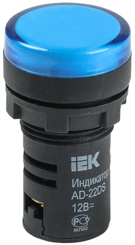 Лампа AD22DS(LED)матрица d22мм синий 12В AC/DC   | BLS10-ADDS-012-K07 | IEK — IEK (ИЭК)