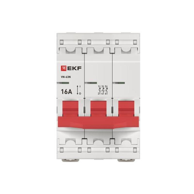 Выключатель нагрузки 3P 16А ВН-63N PROxima| S63316 | EKF — миниатюра 6