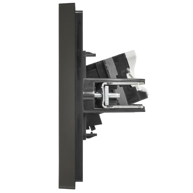 FORTE&PIANO Розетка комп. RJ45 кат.5E FP332 серый | FP-K10-1-K03 | IEK — миниатюра 4