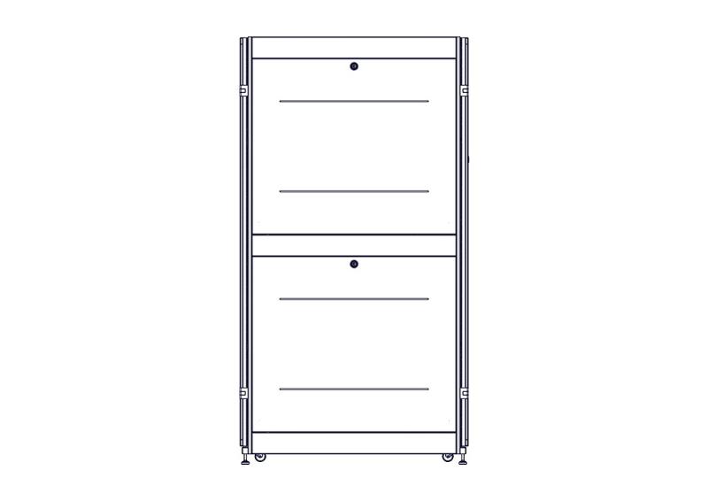 Шкаф Systeme Electric, серия Uniprom, 42U-750/1070, боковые панели 4шт, черный | UR3150 | SE — миниатюра 8