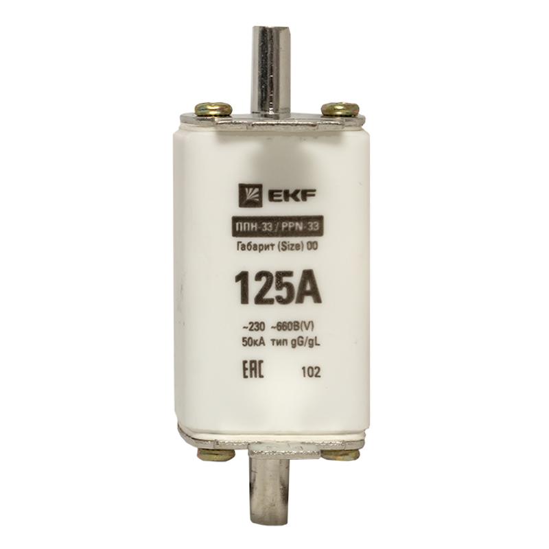Плавкая вставка ППН-33 160/125А габарит 00 | fus-33/160/125 | EKF — миниатюра 5
