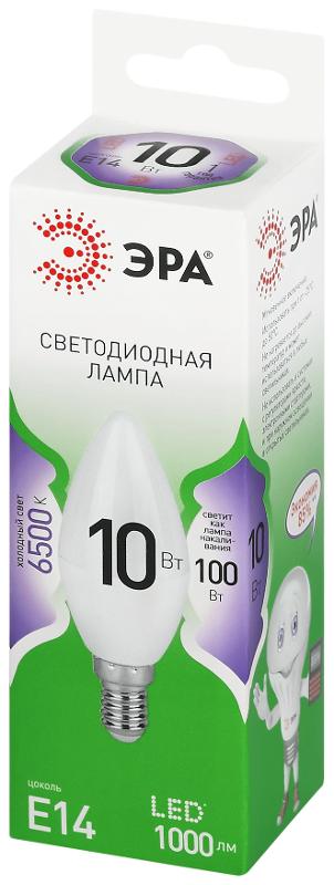 Лампа светодиодная  GREEN LINE LED B35-10W-865-E14 GL E14 10 Вт свеча холодный свет | Б0067095 | ЭРА — миниатюра 5
