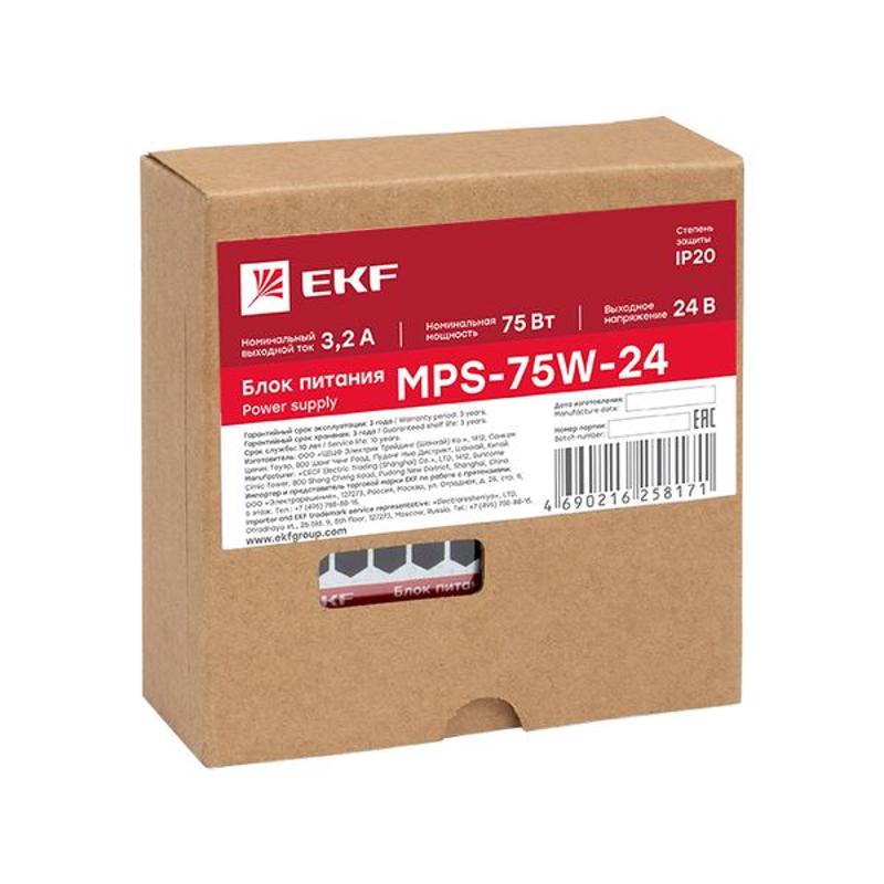 Блок питания 24В MPS-75W-24 EKF Proxima |  mps-75w-24 |  EKF — миниатюра 9