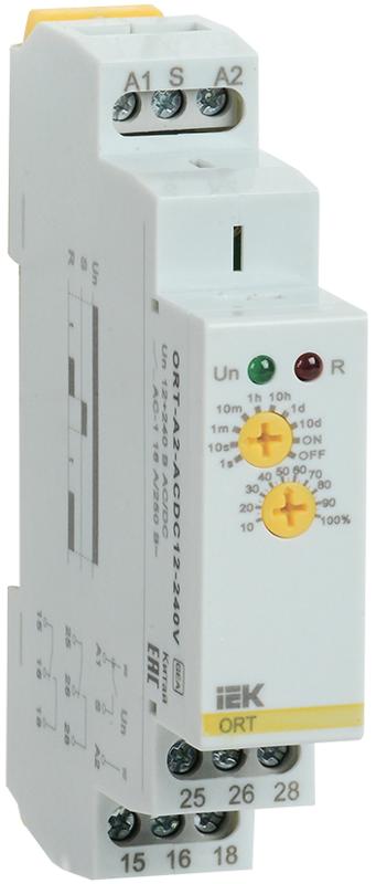 Реле задержки включения ORT. 2 конт. 12-240 В AС/DC  | ORT-A2-ACDC12-240V | IEK — миниатюра 1
