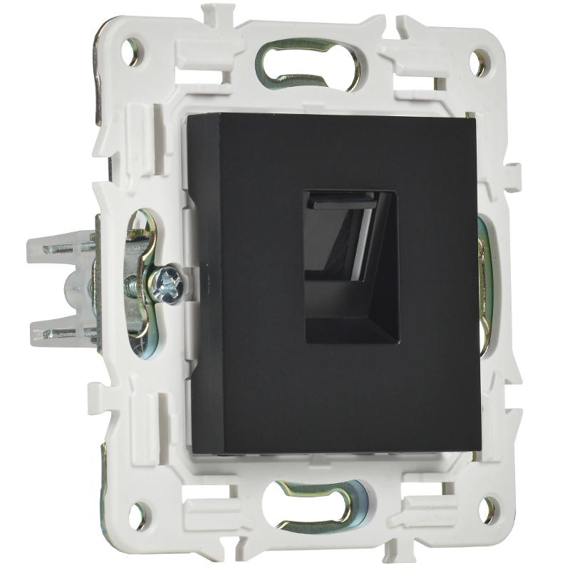 SKANDY Розетка компьютерная RJ45 кат.5E SK-K01Bl черный | SK-K10-1-K02 | IEK — миниатюра 3