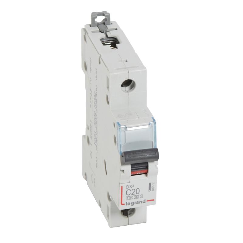 Выключатель автоматический  однополюсный DX3 10000 20А C 16кА | 409115 | Legrand — Legrand