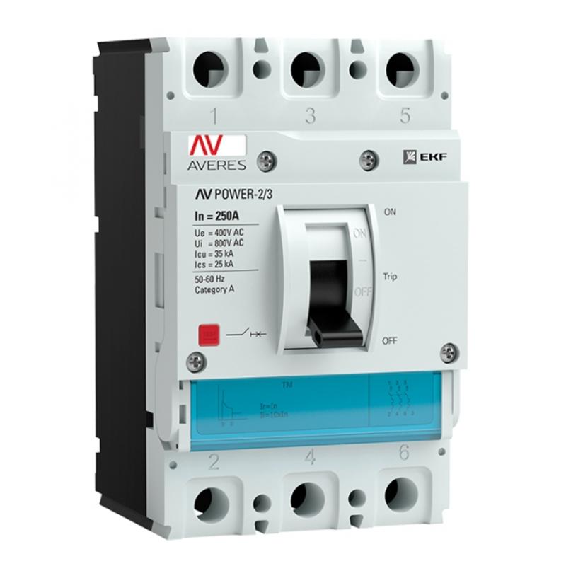 Выключатель автоматический AV POWER-2/3 250А 35kA TR | mccb-23-250-TR-av | EKF — миниатюра 1