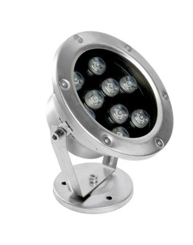 Прожектор светодиодный стационарный, 143*75*170mm, IP68 9W AC/DC24V 6400К ,850Lm, LL-824 | 48458 | FERON — Feron