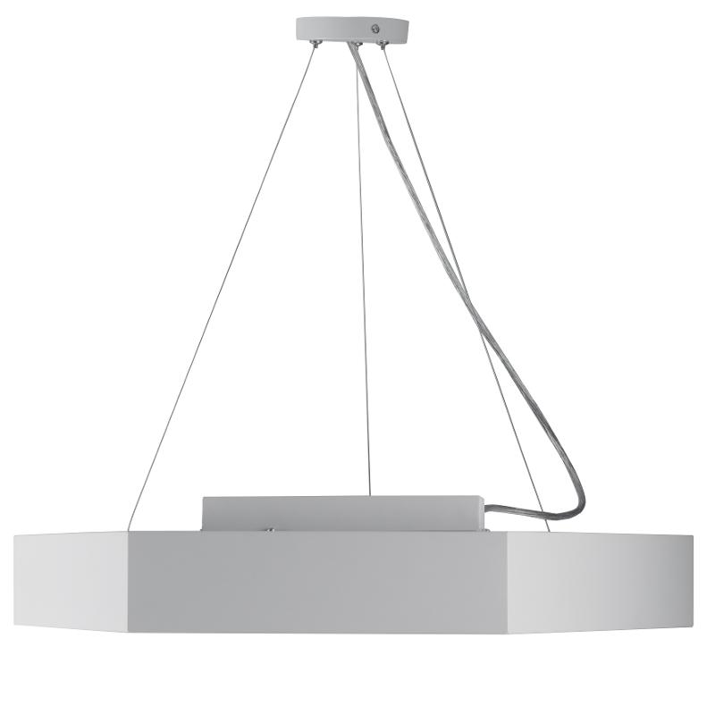 Светильник светодиодный Geometria Hexagon SPO-123-W-40K-045 45Вт 4000К 2500Лм IP40 600*600*80 белый подвесной | Б0050554 | ЭРА — миниатюра 2
