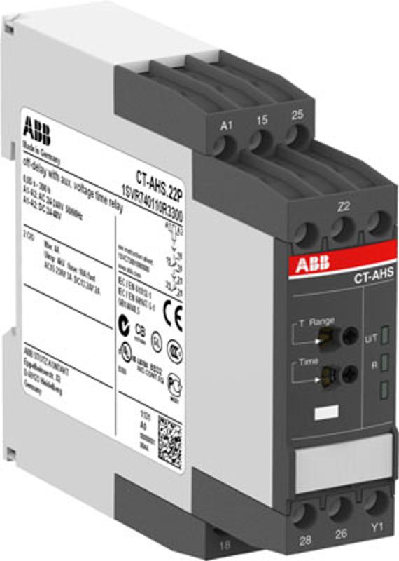 Реле времени CT-ARS.11S (задержка на откл.) 24-240B AC/DC без вспом. напряжения, 0,05с..10мин, 1ПК, винтовые клеммы | 1SVR730120R3100 | ABB — ABB