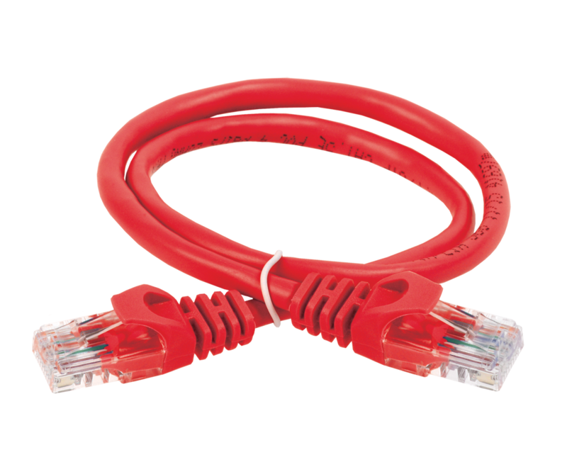 Коммутационный шнур (патч-корд), кат.5Е UTP, 0,5м, красный | PC04-C5EU-05M | ITK — миниатюра 3