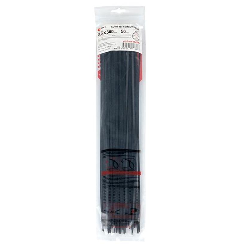 Хомут P6.6 стандартный (ч), 3.6x300 (50шт) FlexLock PROxima | plc-fl-ctsb-3.6x300-r | EKF — миниатюра 7