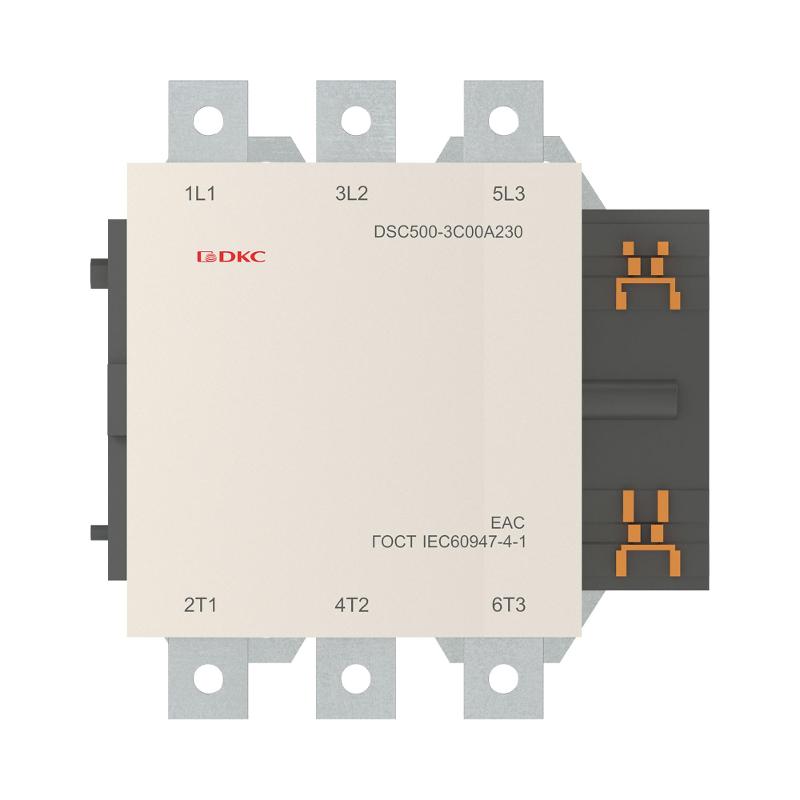 Магнитный контактор DSC500-3C00A230 500А 250кВт (AC3)  кат 220В AC | DSC500-3C00A230 | DKC — миниатюра 2