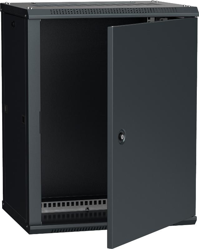 Шкаф LINEA W 12U 600x450 мм дверь металл, RAL9005 | LWR5-12U64-MF | ITK — ITK
