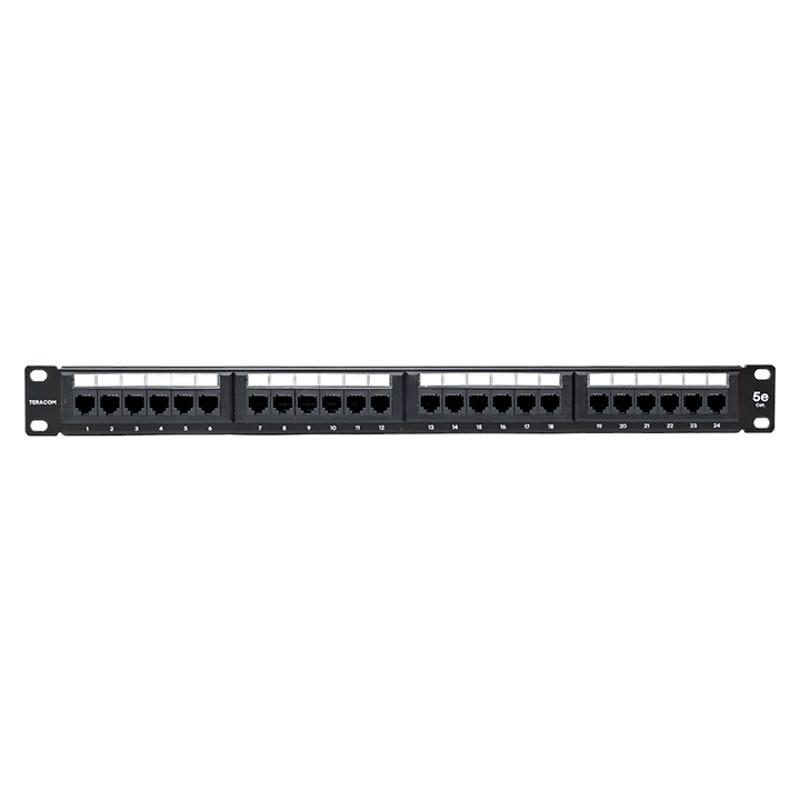 Патч-панель TERACOM 19'' Cat.5E 1U неэкранированная UTP 24 порта RJ-45 110 IDC | TRC-PPNL-5EUTP-1U24 | EKF — миниатюра 4