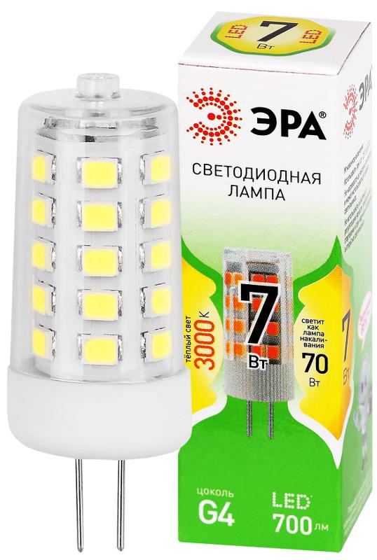 Лампа светодиодная  GREEN LINE LED G4-JC-7W-830-12V GL G4 7Вт капсула теплый белый свет | Б0067181 | ЭРА — ЭРА (Энергия света)