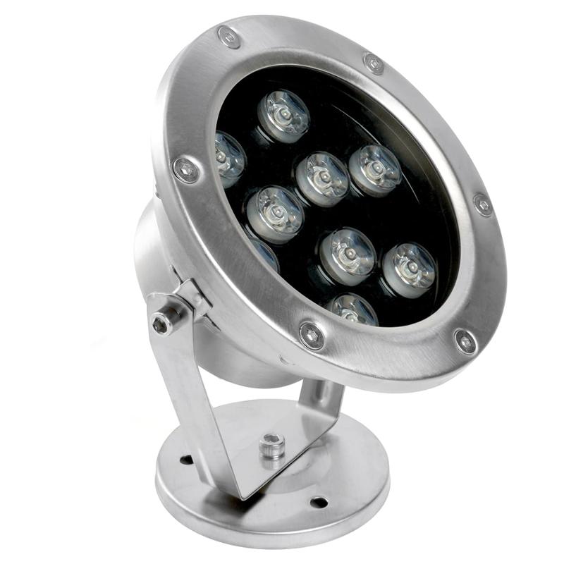Прожектор светодиодный стационарный,  143*75*170mm, IP68 9W AC24V RGB, LL-824 | 48468 | FERON — фото 1 | Sento