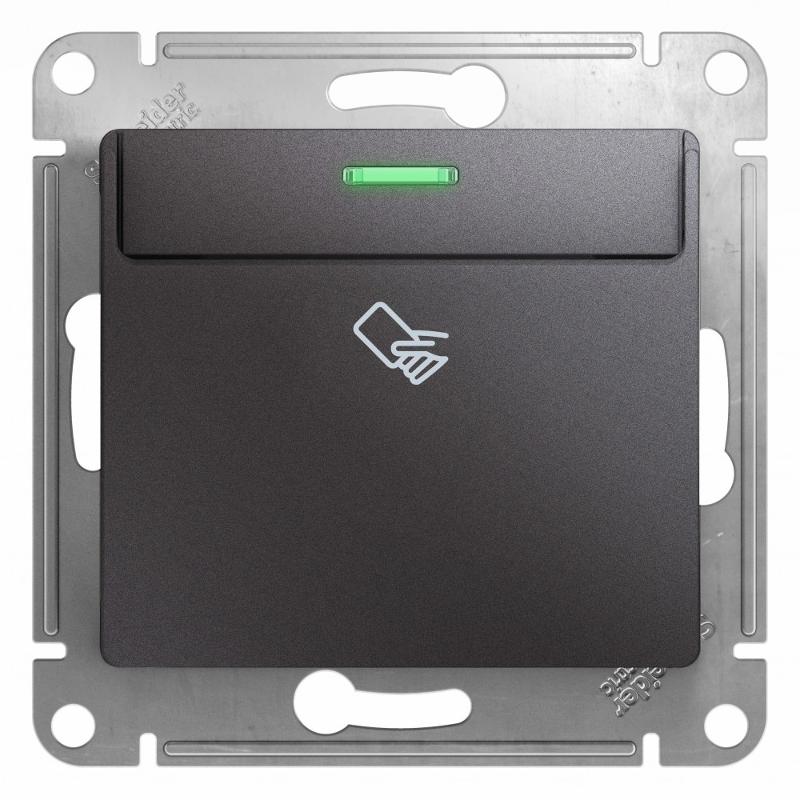 Glossa Графит Выключатель карточный, сх.6, 10AX | GSL001369 | SE — Systeme Electric