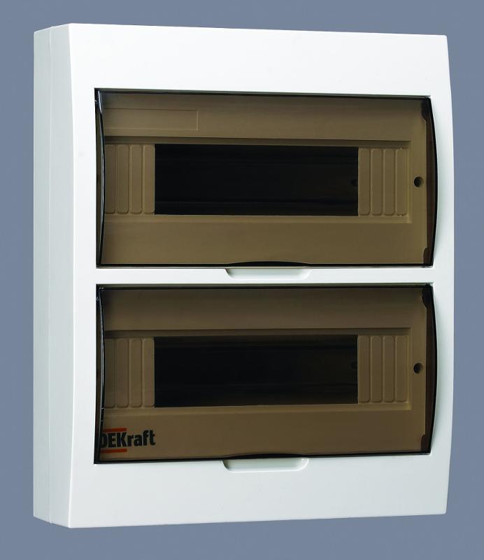 Корпус пластиковый навесной 24 модуля, IP41, ЩРН-П-24 | 31013DEK | DEKraft — DEKraft