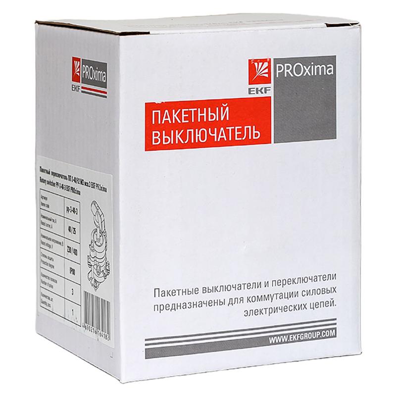 Пакетный  переключатель ПП 3-40/Н2 М3 исп.3 EKF PROxima | pp-3-40-3 | EKF — миниатюра 10
