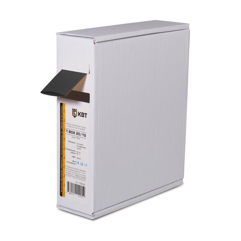 Термоусаживаемя трубка в евро-боксеT-BOX 4/2 черный (10м) | 65592 | КВТ — КВТ