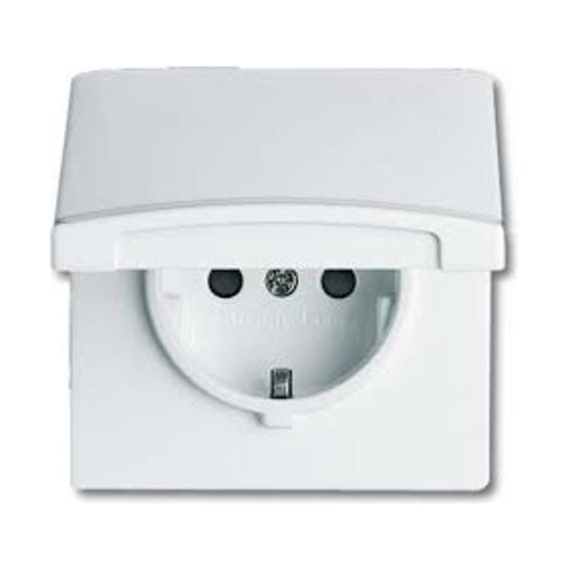 Розетка SCHUKO, 20 EUGKB-34-101, с крышкой, с защитными шторками, Allwetter44, IP44, альпийский белый, 250В. | 2064-0-0294  | 2CKA002064A0294 | ABB — ABB
