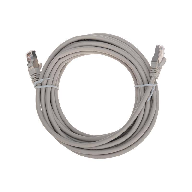 Патч-корд F/UTP, CAT 5e, RJ45-RJ45, 26AWG, LSZH, серый, 5м REXANT | 02-0110-5 | REXANT — фото 1 | Sento