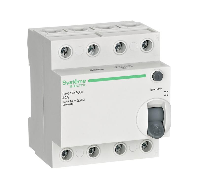 City9 Set ВДТ 40А 4P 100мА A-S 400В | C9R76440 | SE — Systeme Electric