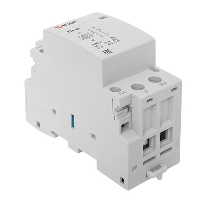 Контактор модульный КМ 63А NО+NC (2 мод.) EKF PROxima | km-2-63-11 | EKF — миниатюра 6