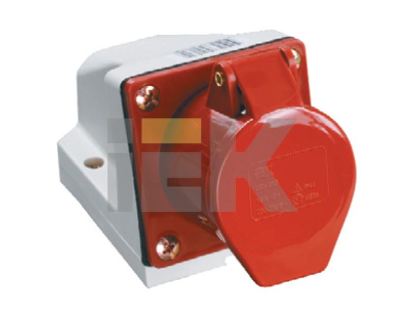 Розетка 114 стационарная 3Р+РЕ 16А 380В IP44 | PSR12-016-4 | IEK — миниатюра 2
