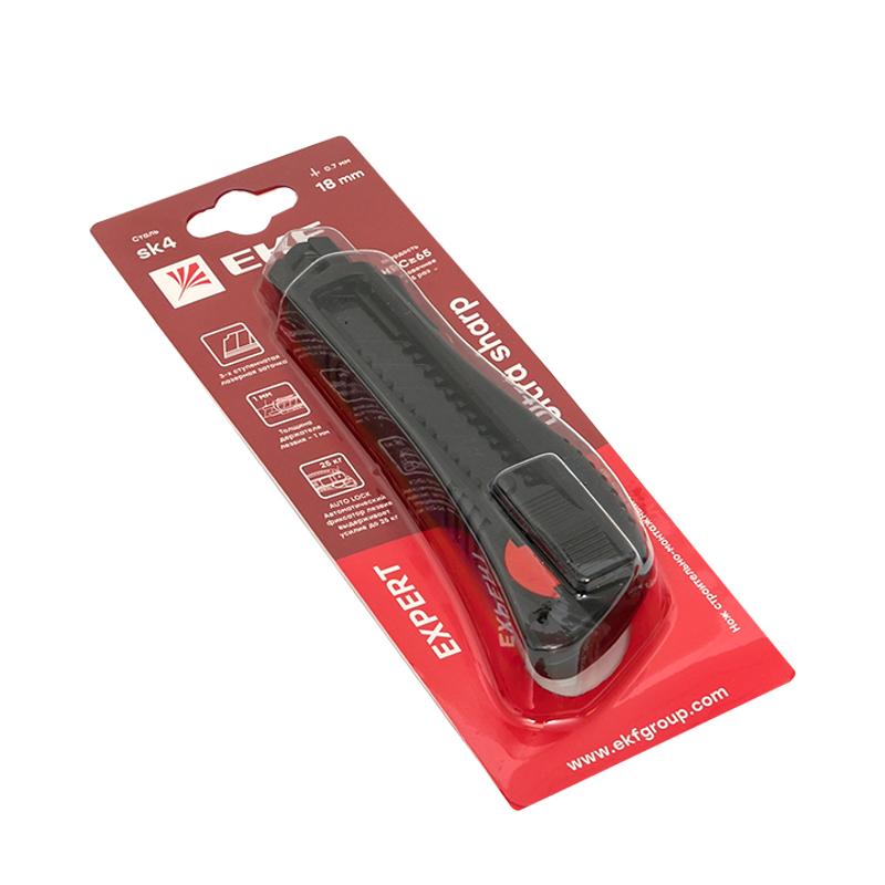 Нож строительно-монтажный 18 мм НСМ-50 (18мм)(SK4) Heavy Duty (до 25 кг) EKF Expert | ncm-50-exp | EKF — миниатюра 2