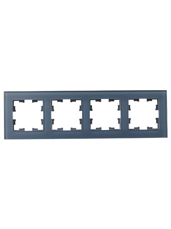 BRITE Рамка 4-ая РУ-4-2-Бр стекло маренго матовый | BR-M42-G-31-K35 | IEK — миниатюра 2