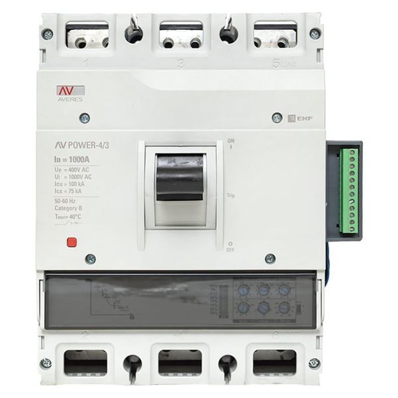 Выключатель автоматический AV POWER-4/3 1000А 100kA ETU2.2 AVERES | mccb-43-1000H-2.2-av | EKF — миниатюра 14